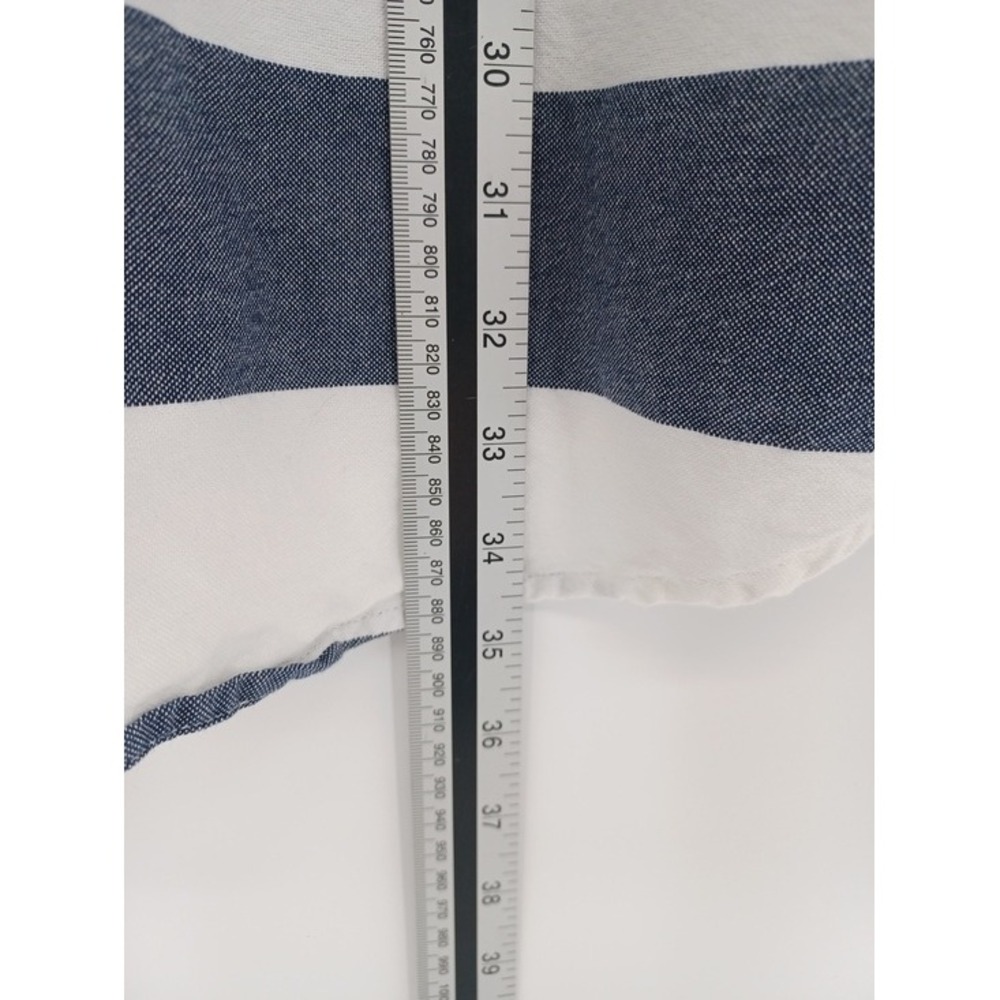 Old Navy Shirt Dress Women M Blue White Striped Sleeveless Cotton Nautical Beach - Picture 8 of 8